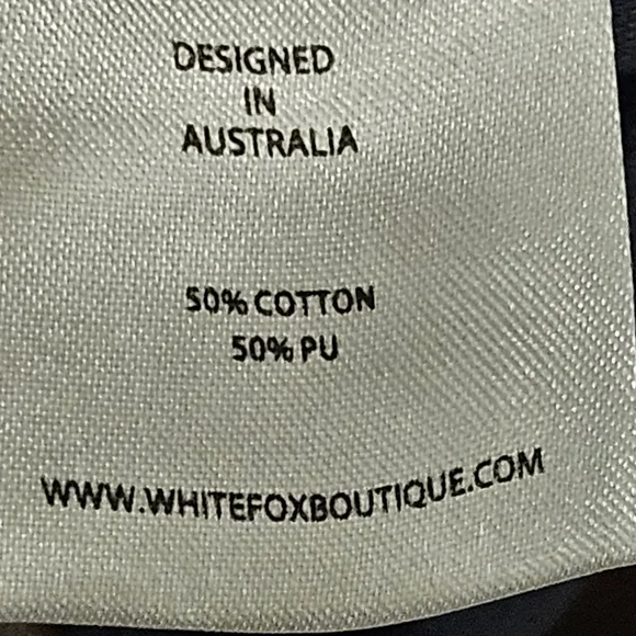 White Fox Edgy Rebellious SZ M Brown Hi Rise Sexy Faux Leather Mob Wife Pants - Picture 5 of 12